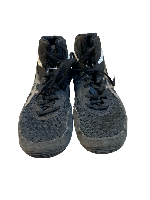 Vist Large View of Product Image Which is Used Asics Wrestling Shoes Black Senior 9.5