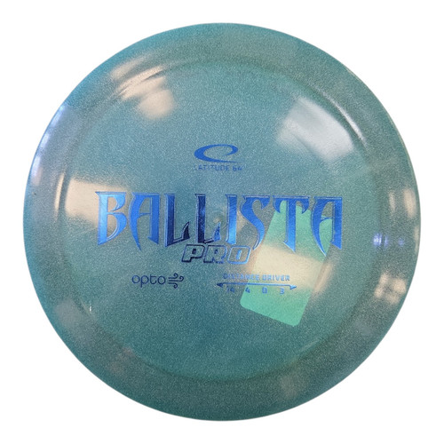 Vist Large View of Product Image Which is Used Latitude 64 OPTO AIR BALLISTA PRO Disc Golf Driver Teal 158g