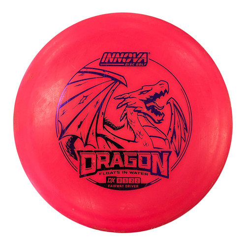 Vist Large View of Product Image Which is Used Innova DX DRAGON Disc Golf Driver Red 161g