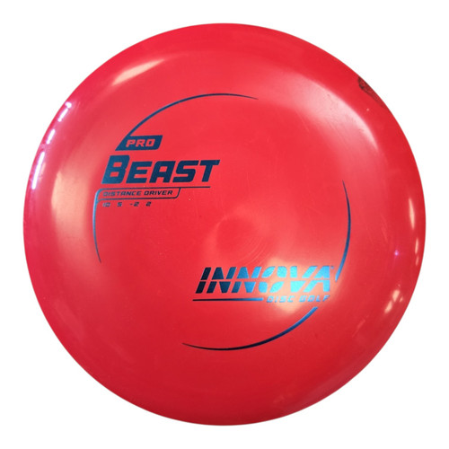 Vist Large View of Product Image Which is Used Innova PRO BEAST Disc Golf Driver Red 174g