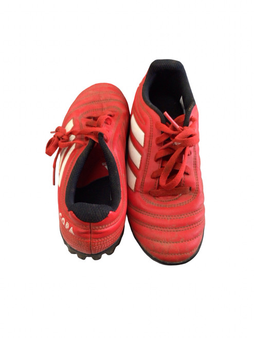 Vist Large View of Product Image Which is Used Adidas Soccer Cleats Red Junior 02