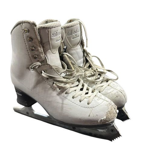 Vist Large View of Product Image Which is Used Jackson DEBUT Girls Figure Skate White Junior 06.5