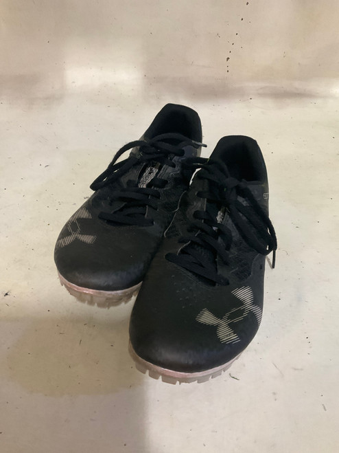 Vist Large View of Product Image Which is Used Under Armour Track & Field Cleats Adult Black Senior 9