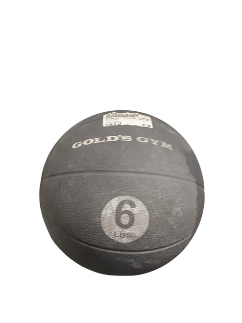 Vist Large View of Product Image Which is Used Golds Gym Medicine Ball Grey 6 lb