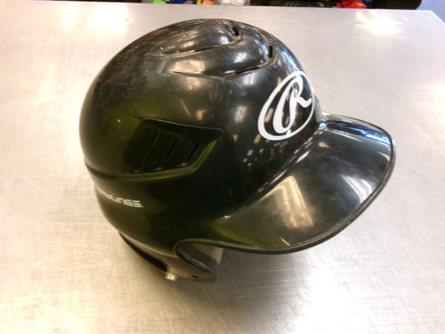Vist Large View of Product Image Which is Used Rawlings HELMET Batting Helmet No Mask Black SM