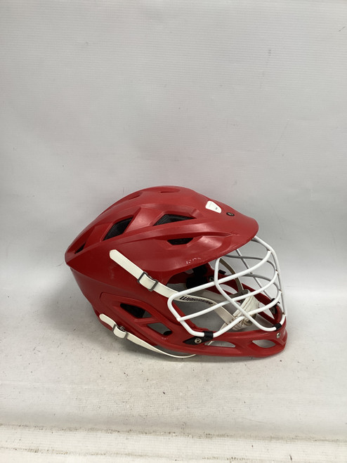 Vist Large View of Product Image Which is Used Warrior BURN LAX HELMET Lacrosse Helmet Red LG