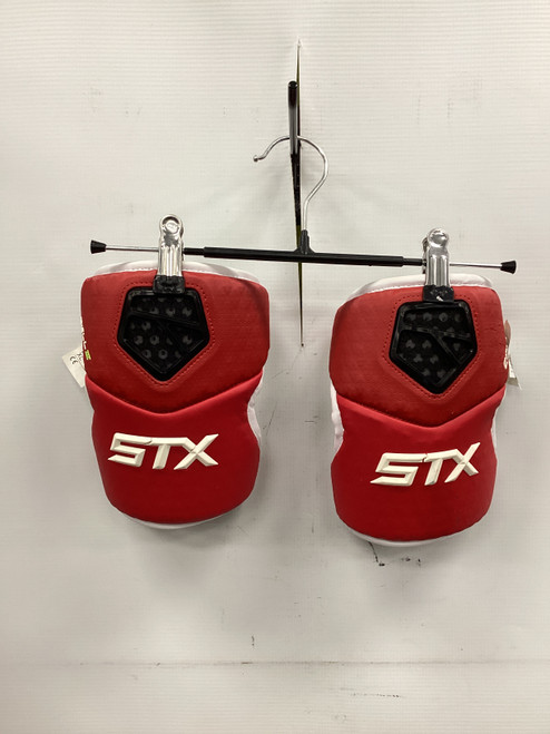 Vist Large View of Product Image Which is Used STX CELL IV Lacrosse Arm Pads/Guards Red XL