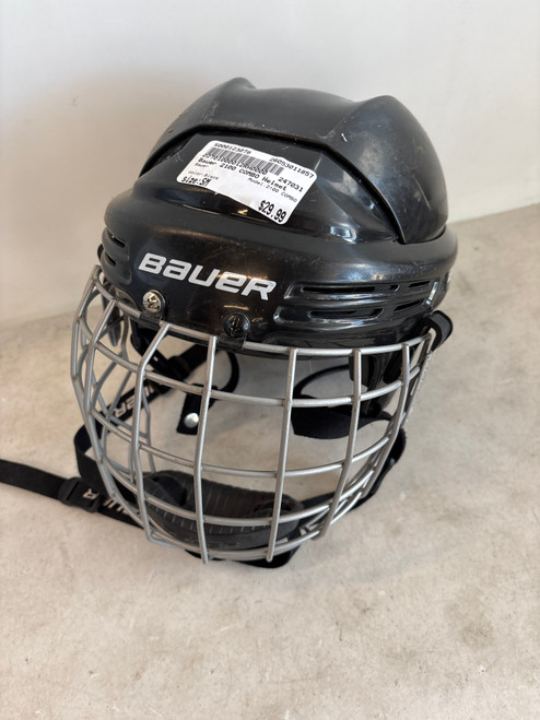 Vist Large View of Product Image Which is Used Bauer 2100 COMBO Helmet Cage Combo Black SM