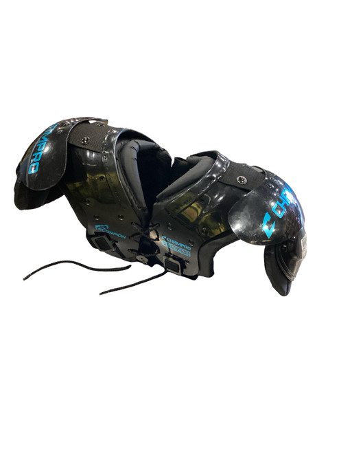 Vist Large View of Product Image Which is Used Champro SCORPION FB Shoulder Pads Black XS