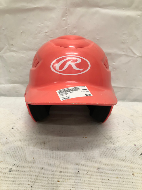 Vist Large View of Product Image Which is Used Rawlings RCFH Batting Helmet No Mask Pink MD