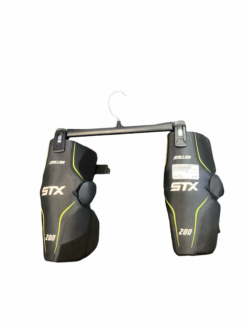 Vist Large View of Product Image Which is Used STX STALLION 200 Lacrosse Arm Pads/Guards Black MD