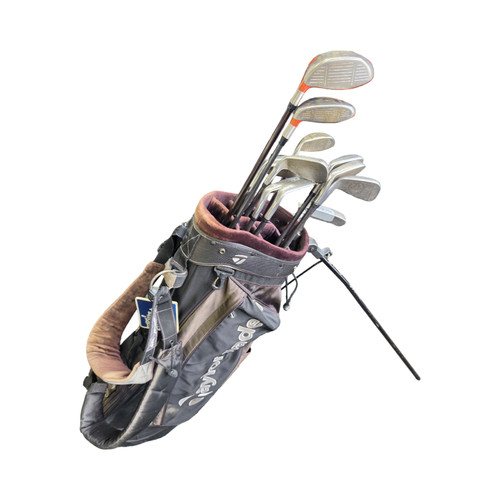 Vist Large View of Product Image Which is Used Taylormade MIXED SET MOSTLY BUBBLE SHAFT Mens Package Set RH Orange 12 Piece