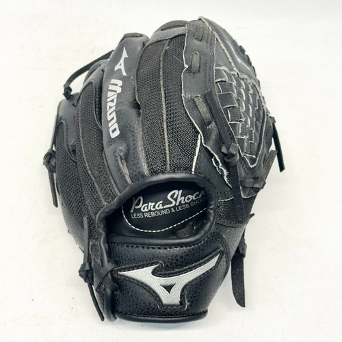 Vist Large View of Product Image Which is Used Mizuno PROSPECT GPP1000Y3 BB/SB Glove RH Throw Black 10"