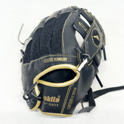 Vist Large View of Product Image Which is Used Franklin MESH TEK BB/SB Glove RH Throw Black 9 1/2"