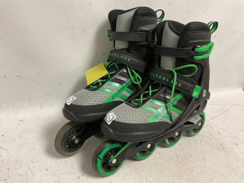 Vist Large View of Product Image Which is Used Rollerblade MACROBLADE 84 Senior Rec Fitness Skates Green Senior 11