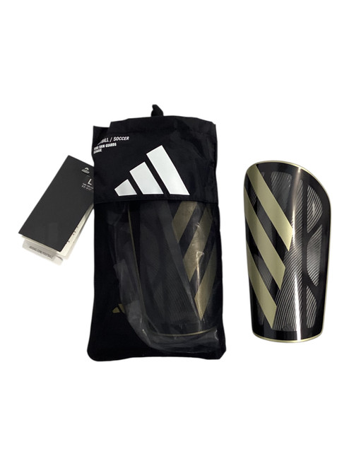 Vist Large View of Product Image Which is Used Adidas Soccer Shin Guards Adult Black LG