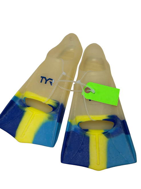 Vist Large View of Product Image Which is Used TYR Stryker Silicone Size 6-7 Swim Fins MD