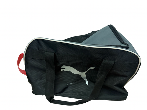 Vist Large View of Product Image Which is Used Puma Soccer Player Duffel Bag Pink And Black