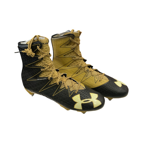 Vist Large View of Product Image Which is Used Under Armour Adult FB Cleats Black Senior 13