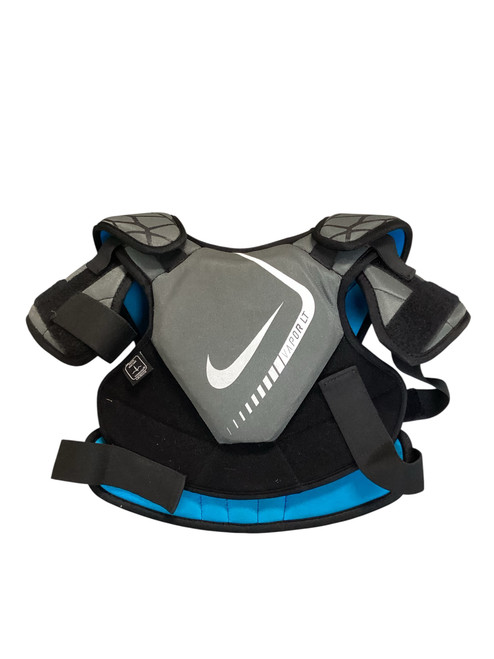 Vist Large View of Product Image Which is Used Nike VAPOR SHOULDER PADS Lacrosse Shoulder Pads Grey MD