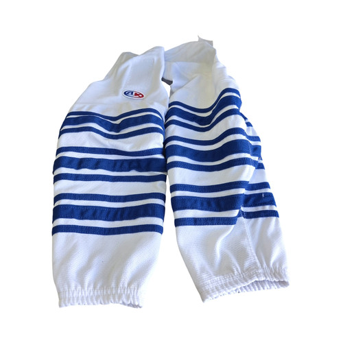 Vist Large View of Product Image Which is Used AK 19INCH SOCKS Hockey Sock White 19"