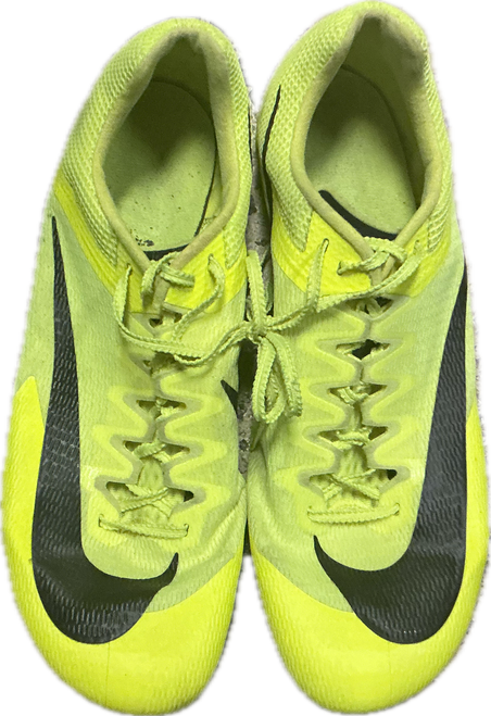 Vist Large View of Product Image Which is Used Nike Track & Field Cleats Adult Yellow Senior 12