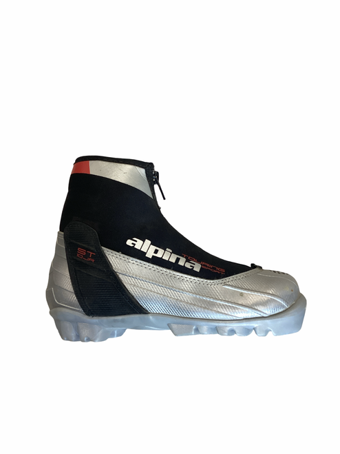 Vist Large View of Product Image Which is Alpina Boys NNN XC Ski Boots Black JR-01