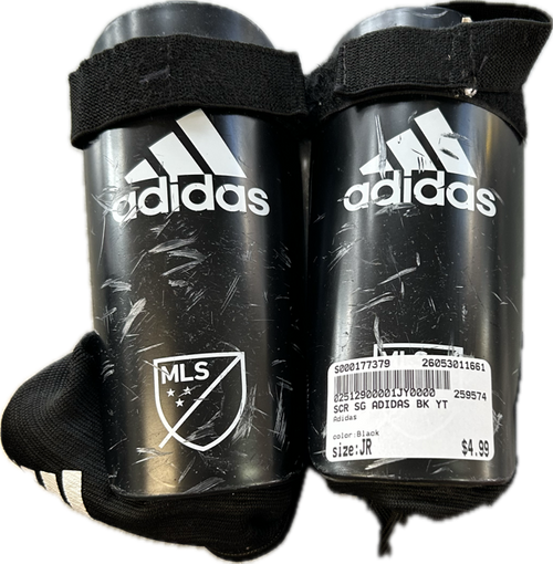 Vist Large View of Product Image Which is Used Adidas Soccer Shin Guards Junior Black Junior