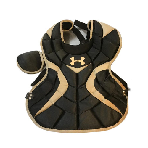 Vist Large View of Product Image Which is Used Under Armour Senior PTH Victory Series Catcher's Chest Protector Black Adult