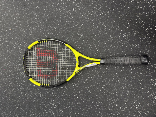 Vist Large View of Product Image Which is Used Wilson ENERGY Adult Tennis Racquet Yellow Unknown
