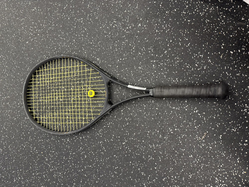 Vist Large View of Product Image Which is Used Prince PRO OVERSIZE Adult Tennis Racquet Black 4 1/4"