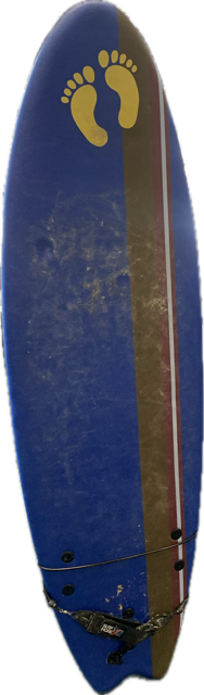 Vist Large View of Product Image Which is Used Hang Ten 6FT FOAM Surfboard Navy Blue 6Ft