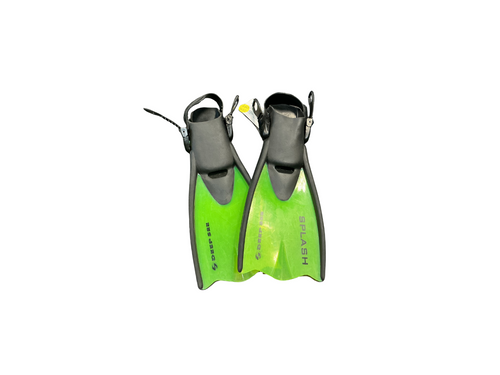 Vist Large View of Product Image Which is Used SPLASH JUNIOR FLIPPERS 9-13 Junior Footwear Green Adjustable