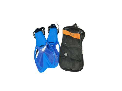 Vist Large View of Product Image Which is Used SPEEDO DIVE JUNIOR FLIPPERS 1-4 Junior Footwear Royal Blue Adjustable