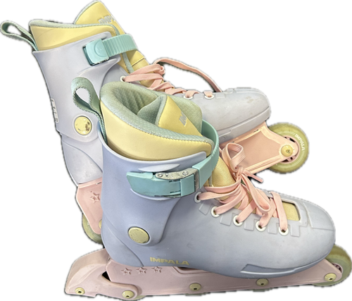 Vist Large View of Product Image Which is Used Impala PINK/BLU Senior Rec Fitness Skates Pink Senior 8