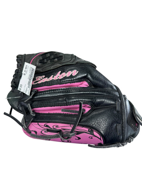 Vist Large View of Product Image Which is Used Easton FPT12 BB/SB Glove RH Throw Black 12"