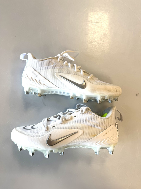 Vist Large View of Product Image Which is Used Nike LAX Cleats Mens White Senior 6.5