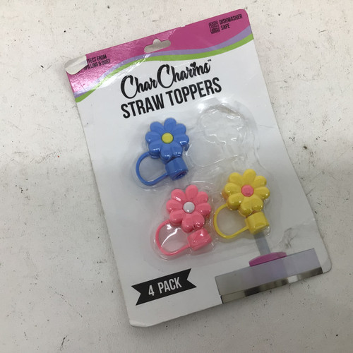 Vist Large View of Product Image Which is Used CHAR CHARMS 3PK STRAW TOPPERS Water Bottle
