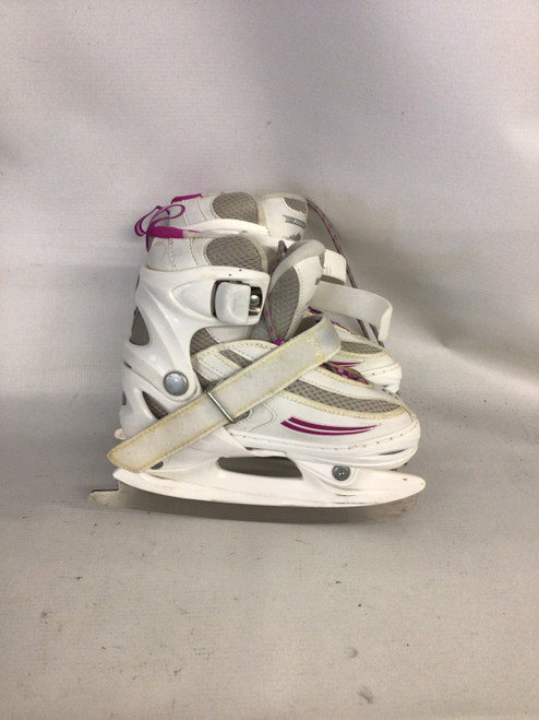 Vist Large View of Product Image Which is Used Lake Placid JUNIOR GIRLS FIGURE SKATES Girls Figure Skate White Youth 10.0