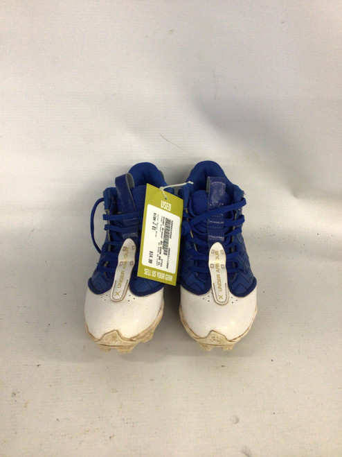 Vist Large View of Product Image Which is Used Under Armour BH SHOW BB CLEAT BB/SB Cleats Royal Blue Junior 01