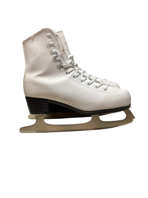 Vist Large View of Product Image Which is Used American Athletic CLASSIC WomensFigure Skate White Senior 5