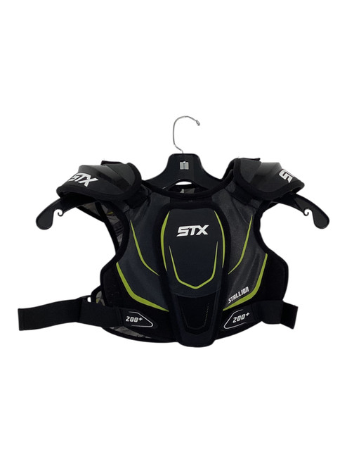 Vist Large View of Product Image Which is Used STX STALLION 200 Lacrosse Shoulder Pads Black