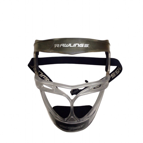 Vist Large View of Product Image Which is Used Rawlings FACE MASK BB/SB Fielders Mask White One Size