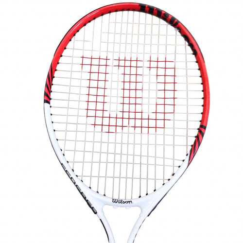 Vist Large View of Product Image Which is Used Wilson FEDERER 25 Junior Tennis Racquet Red 25"