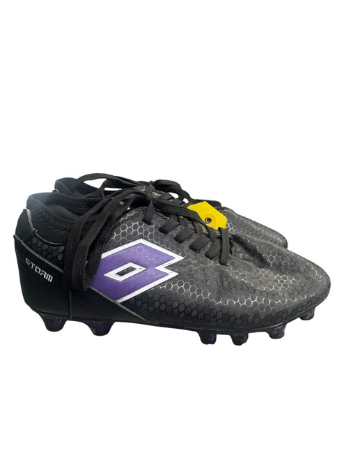 Vist Large View of Product Image Which is Used Lotto STORM Soccer Cleats Black Junior 04
