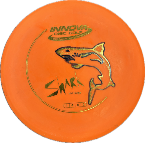 Vist Large View of Product Image Which is Used Innova SHARK Disc Golf Mid Range Orange