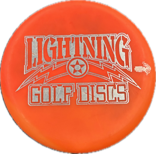 Vist Large View of Product Image Which is Used Lightning GOLF DISCS Disc Golf Putter Orange