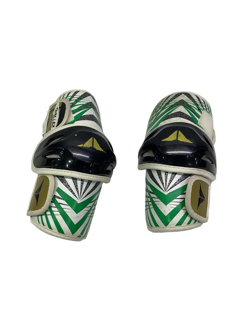 Vist Large View of Product Image Which is Used Brine THRILLER Lacrosse Arm Pads/Guards Green S/M