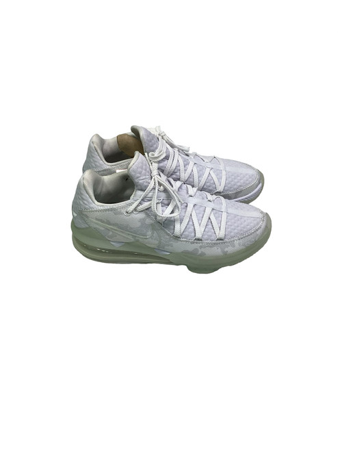 Vist Large View of Product Image Which is Used Nike LEBRON 17 LOW CAMO EP Basketball Shoes M White Senior 9.5