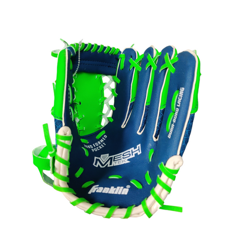 Vist Large View of Product Image Which is Used Franklin 22449-9.5 Baseball Glove Right Hand Throw Navy Blue 9 1/2"